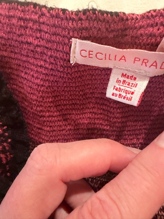 Anthropologie Cecilia Prado Abstract Maxi Sweater Dress Women’s Medium - Picture 8 of 9